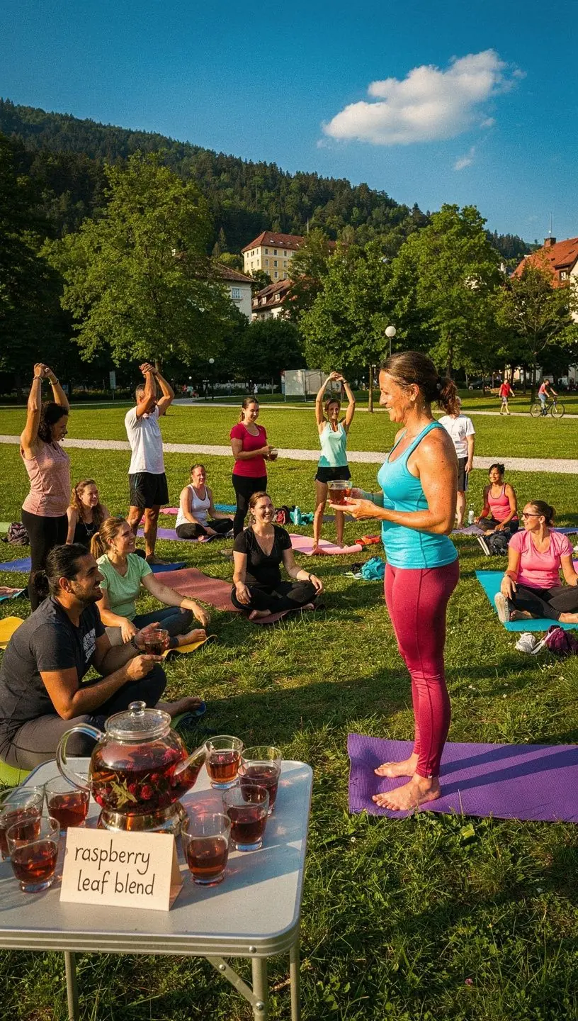 Naravne sestavine v mešanici, ki ponujajo sadni okus.