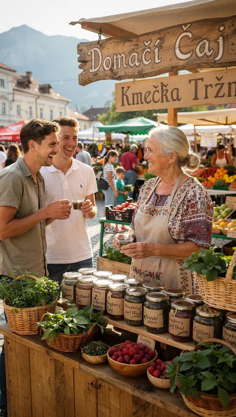 Užitek ob pitju zeliščnega čaja z nežnim okusom malin.